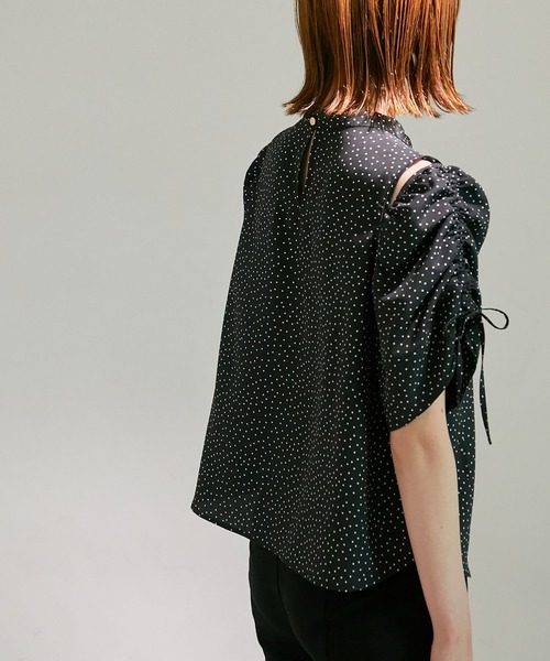 ROPE' PICNIC（ロペピクニック）の「洗える/袖2WAYドットブラウス（シャツ/ブラウス・レディース・ブラック系その他/ホワイト系その他・38）」の15枚目の写真