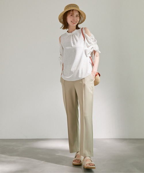 ROPE' PICNIC（ロペピクニック）の「洗える/袖2WAYドットブラウス（シャツ/ブラウス・レディース・ブラック系その他/ホワイト系その他・38）」の10枚目の写真