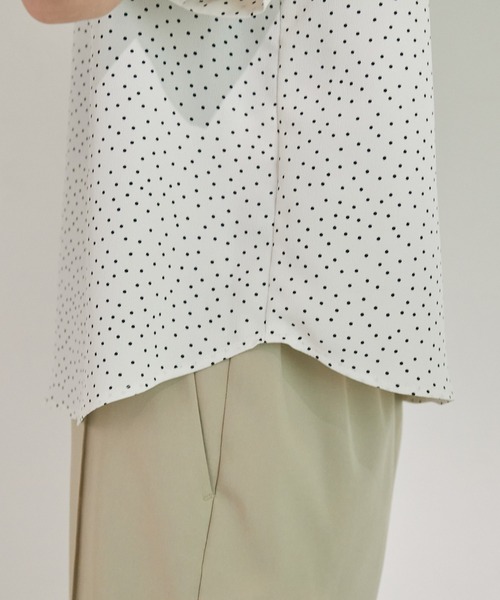 ROPE' PICNIC（ロペピクニック）の「洗える/袖2WAYドットブラウス（シャツ/ブラウス・レディース・ブラック系その他/ホワイト系その他・38）」の19枚目の写真