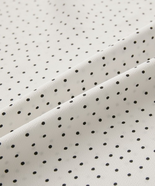 ROPE' PICNIC（ロペピクニック）の「洗える/袖2WAYドットブラウス（シャツ/ブラウス・レディース・ブラック系その他/ホワイト系その他・38）」の7枚目の写真