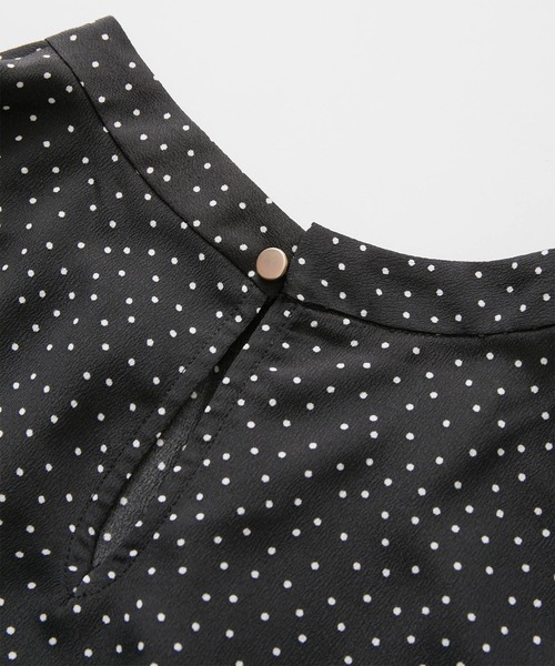 ROPE' PICNIC（ロペピクニック）の「洗える/袖2WAYドットブラウス（シャツ/ブラウス・レディース・ブラック系その他/ホワイト系その他・38）」の14枚目の写真