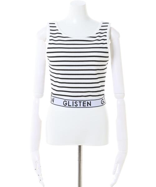 INGNI(イング)の「裾ゴム/ロゴタンク(タンクトップ・レディース・ホワイト系その他4/ブラック/オフホワイト・M)」の4枚目の写真