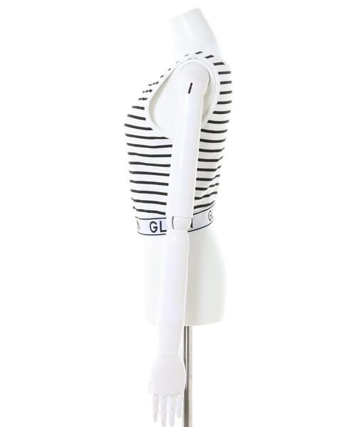 INGNI(イング)の「裾ゴム/ロゴタンク(タンクトップ・レディース・ホワイト系その他4/ブラック/オフホワイト・M)」の5枚目の写真