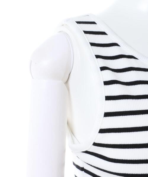 INGNI(イング)の「裾ゴム/ロゴタンク(タンクトップ・レディース・ホワイト系その他4/ブラック/オフホワイト・M)」の8枚目の写真