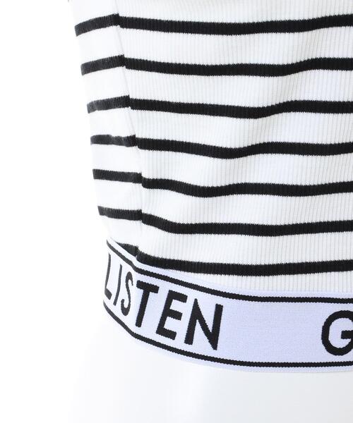 INGNI(イング)の「裾ゴム/ロゴタンク(タンクトップ・レディース・ホワイト系その他4/ブラック/オフホワイト・M)」の9枚目の写真