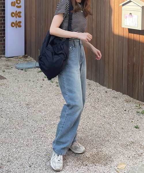 LE MORE（リモア）の「シンプルコンパクトボーダーTシャツ（Tシャツ/カットソー・レディース・オリーブ/ブラック/アイボリー・FREE）」の15枚目の写真