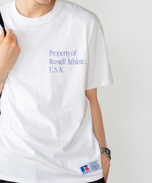 Russell Athletic/ラッセルアスレティック Bookstore Jersey S/S 80s Slogan 'The Sporting Life' T Tシャツ