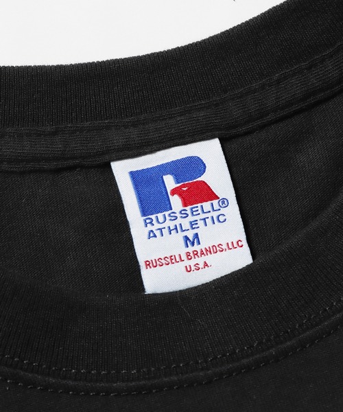 Russell Athletic（ラッセルアスレティック）の「Russell Athletic/ラッセルアスレティック Bookstore Jersey S/S 80s Slogan 'The Sporting Life' T Tシャツ（Tシャツ/カットソー・メンズ・ブラック/ホワイト/ミント・M/L/XL）」の7枚目の写真