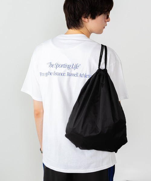 Russell Athletic（ラッセルアスレティック）の「Russell Athletic/ラッセルアスレティック Bookstore Jersey S/S 80s Slogan 'The Sporting Life' T Tシャツ（Tシャツ/カットソー・メンズ・ブラック/ホワイト/ミント・M/L/XL）」の19枚目の写真