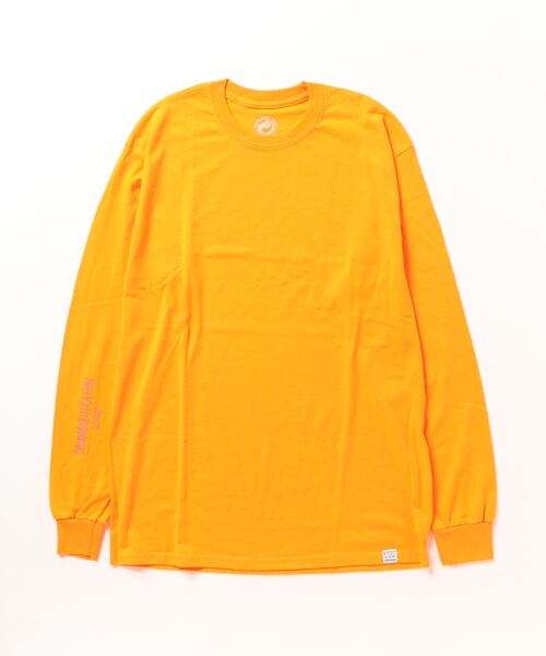 COMMON EDUCATION（コモンエデュケーション）の「LESS IS A POSSIBILITY L/S TEE（Tシャツ/カットソー・メンズ・オレンジ/ホワイト/ヘザーグレー・MEDIUM/SMALL/LARGE）」の3枚目の写真