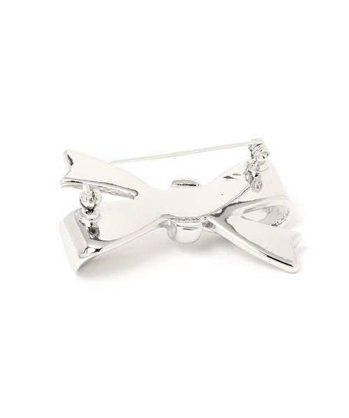 Heather（ヘザー）の「リボンモチーフブローチ　969509（ブローチ/コサージュ・レディース・シルバー/ゴールド・ONE SIZE）」の3枚目の写真