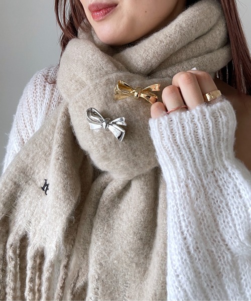 Heather（ヘザー）の「リボンモチーフブローチ　969509（ブローチ/コサージュ・レディース・シルバー/ゴールド・ONE SIZE）」の8枚目の写真