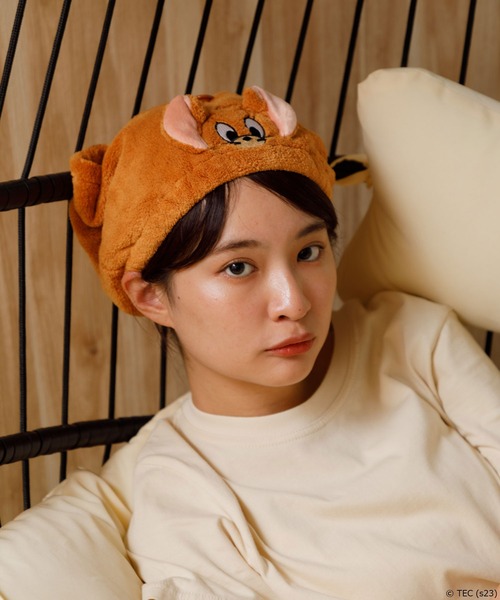 Tom＆Jerry（トムアンドジェリー）の「【公式】トムとジェリー　ヘアドライターバン（ヘアバンド・レディース・ブラウン/グレー・FREE）」の5枚目の写真