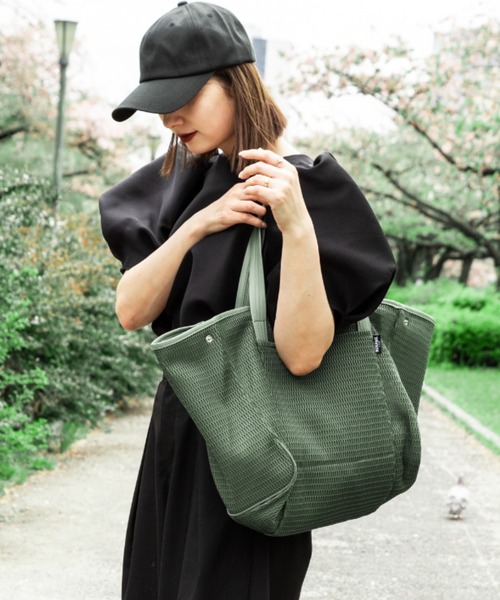 Rename（リネーム）の「【丸洗い可能】Rename メッシュ マザーズ ビッグ トートバッグ（トートバッグ・レディース・グリーン系/ブルーグレー/ライトグレー/ブラック/ピンク系・FREE）」の13枚目の写真