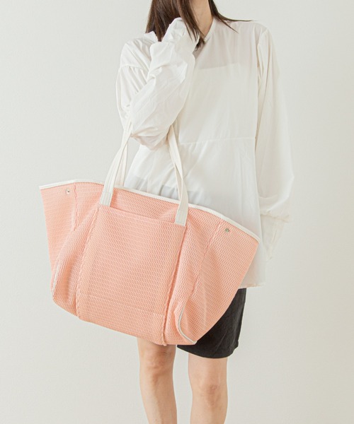 Rename（リネーム）の「【丸洗い可能】Rename メッシュ マザーズ ビッグ トートバッグ（トートバッグ・レディース・グリーン系/ブルーグレー/ライトグレー/ブラック/ピンク系・FREE）」の18枚目の写真