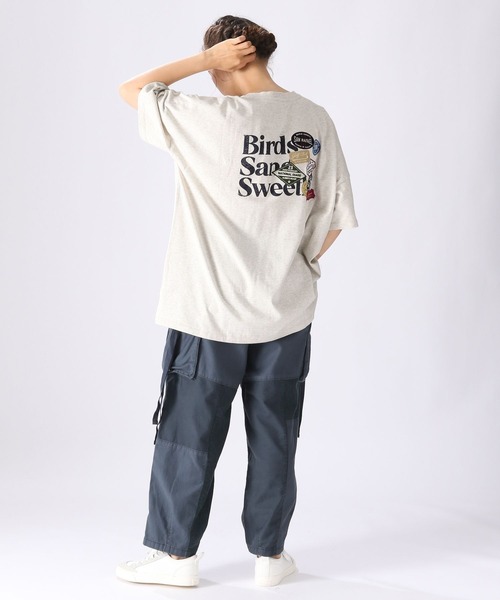 niko and（ニコアンド）の「ワッペン&プリントBIG Tシャツ（T