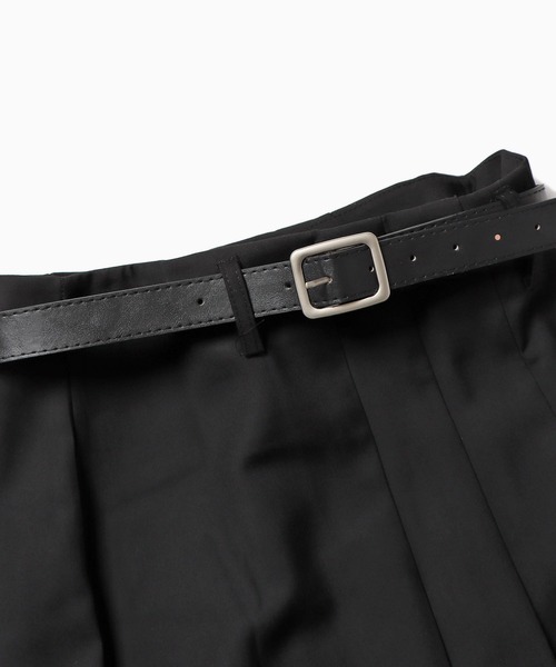 ROOPTOKYO(ループトウキョウ)の「▲Pleats long skirt/プリーツ ロングスカート(スカート・レディース・クリアブラック/グレー・M/S)」の5枚目の写真
