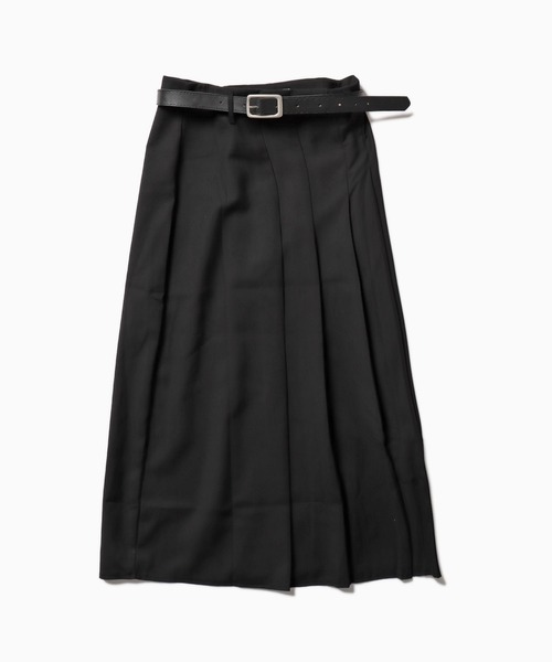 ROOPTOKYO(ループトウキョウ)の「▲Pleats long skirt/プリーツ ロングスカート(スカート・レディース・クリアブラック/グレー・M/S)」の6枚目の写真