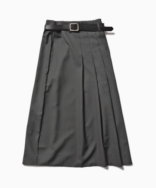 ROOPTOKYO(ループトウキョウ)の「▲Pleats long skirt/プリーツ ロングスカート(スカート・レディース・クリアブラック/グレー・M/S)」の7枚目の写真