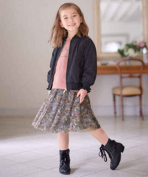 ANY（エニィ）の「ガーリー MA-1（その他アウター・キッズ・ブラック系/ベージュ系・MEDIUM/LARGE）」の6枚目の写真