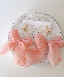 jolie minette/レース リボン ピアス