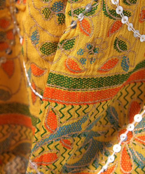 チャイハネ（チャイハネ）の「【チャイハネ】スパンコール刺繍パハージャミニスカート（スカート・レディース・ブルー/イエロー/ピンク/ホワイト/ブラック・FREE）」の12枚目の写真