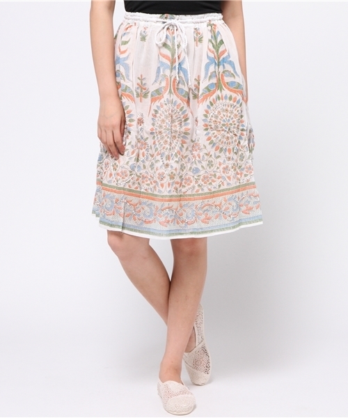 チャイハネ（チャイハネ）の「【チャイハネ】スパンコール刺繍パハージャミニスカート（スカート・レディース・ブルー/イエロー/ピンク/ホワイト/ブラック・FREE）」の21枚目の写真