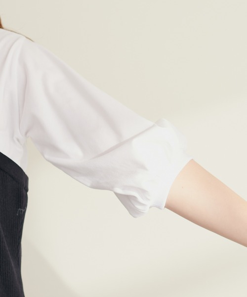 natural couture（ナチュラルクチュール）の「ニットカットコンビワンピース（ワンピース・レディース・ブラック/カーキ/モカ/ストライプ・FREE）」の8枚目の写真