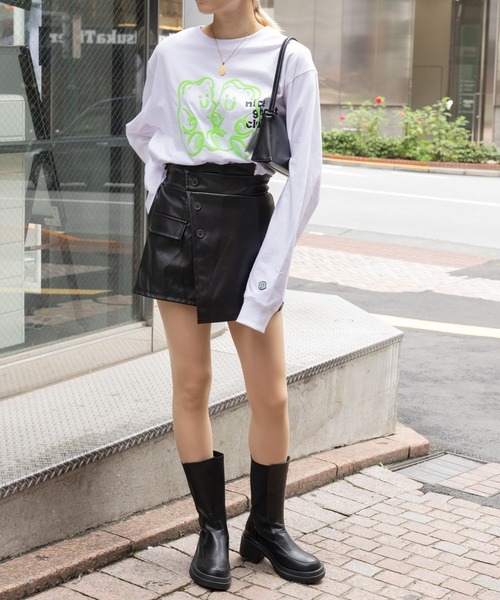 3.3 Field Trip （3.3フィールドトリップ）の「3.3 Field Trip／フェイクレザーパンツ 2972922（その他パンツ・レディース・ブラック・FREE）」の2枚目の写真