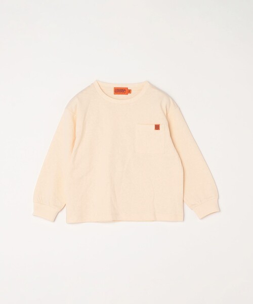 UNIVERSAL OVERALL（ユニバーサルオーバーオール）の「UNIVERSAL OVERALL: ベーシック ロゴ バックプリント ロンT <KIDS>◇（Tシャツ/カットソー・キッズ・ナチュラル/グレー・110/150/130）」の11枚目の写真
