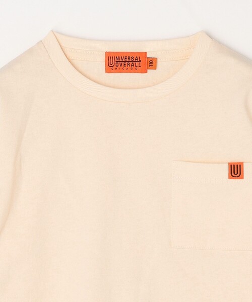 UNIVERSAL OVERALL（ユニバーサルオーバーオール）の「UNIVERSAL OVERALL: ベーシック ロゴ バックプリント ロンT <KIDS>◇（Tシャツ/カットソー・キッズ・ナチュラル/グレー・110/150/130）」の12枚目の写真
