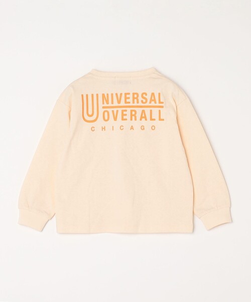 UNIVERSAL OVERALL（ユニバーサルオーバーオール）の「UNIVERSAL OVERALL: ベーシック ロゴ バックプリント ロンT <KIDS>◇（Tシャツ/カットソー・キッズ・ナチュラル/グレー・110/150/130）」の15枚目の写真