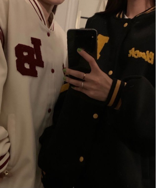 Burner(バーナー)の「【OKUOKU 0909】オーバーシルエット スタジャン oku-outer-656366463032-26 U1(テーラードジャケット・レディース・ホワイト/ブラック・XL/L/M)」の8枚目の写真