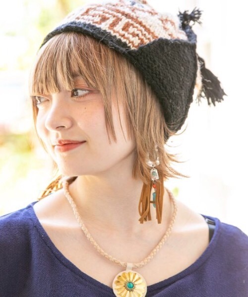 チャイハネ（チャイハネ）の「【チャイハネ】ドロップフリンジピアス（ピアス（両耳用）・レディース・ゴールド/シルバー・FREE）」の4枚目の写真