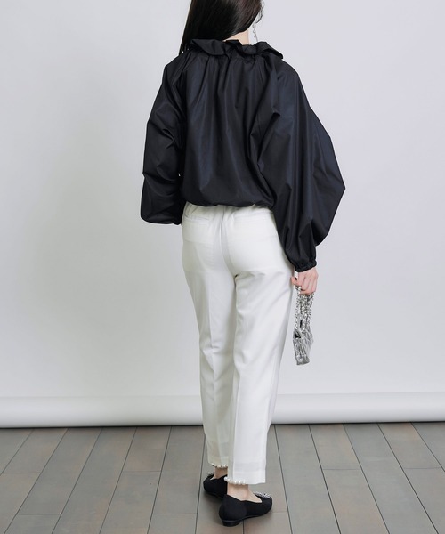 ビッグカラーグログランリボンブラウス（シャツ/ブラウス）｜PICCIN