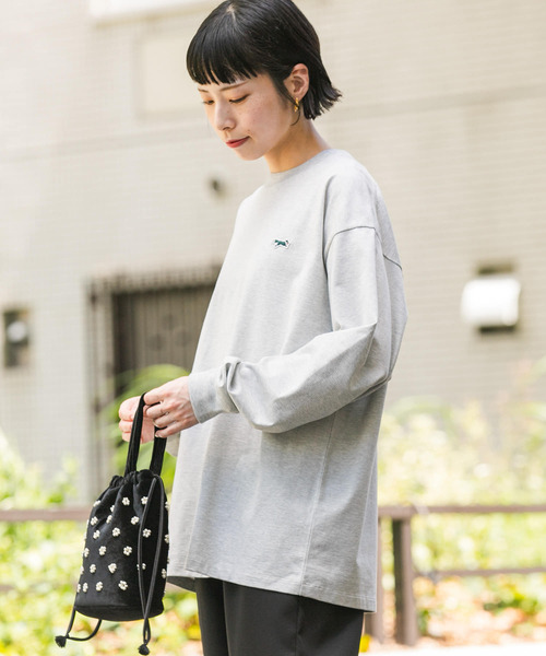 PENNEYS(ぺニーズ)の「『別注』PENNEYS×DOORS THE FOX ミジンボーダーロングスリーブTシャツ(Tシャツ/カットソー・メンズ・グレー/ブラック・MEDIUM/LARGE/X-LARGE)」の6枚目の写真