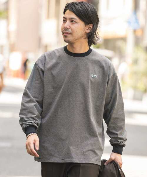 PENNEYS(ぺニーズ)の「『別注』PENNEYS×DOORS THE FOX ミジンボーダーロングスリーブTシャツ(Tシャツ/カットソー・メンズ・グレー/ブラック・MEDIUM/LARGE/X-LARGE)」の9枚目の写真