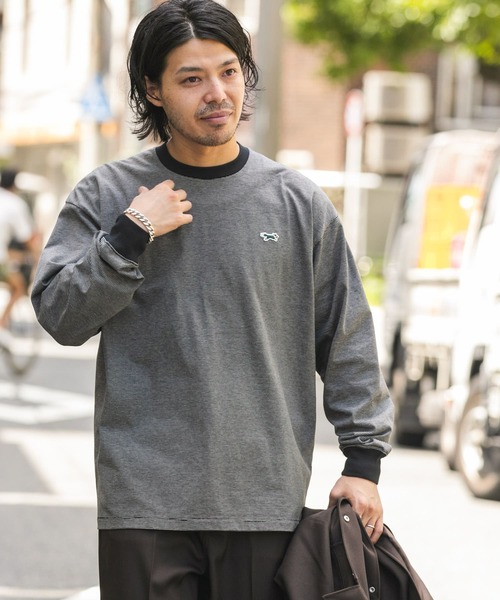 PENNEYS(ぺニーズ)の「『別注』PENNEYS×DOORS THE FOX ミジンボーダーロングスリーブTシャツ(Tシャツ/カットソー・メンズ・グレー/ブラック・MEDIUM/LARGE/X-LARGE)」の10枚目の写真