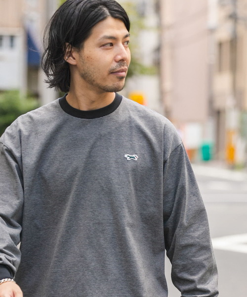 PENNEYS(ぺニーズ)の「『別注』PENNEYS×DOORS THE FOX ミジンボーダーロングスリーブTシャツ(Tシャツ/カットソー・メンズ・グレー/ブラック・MEDIUM/LARGE/X-LARGE)」の11枚目の写真