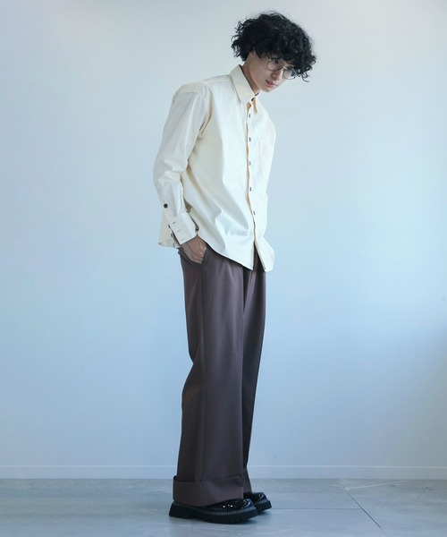 aimoha(アイモハ)の「aimoha menビッグシルエットバック刺繍シャツ(シャツ/ブラウス・メンズ・グレー/ブラック/ホワイト・M/L/XL)」の19枚目の写真