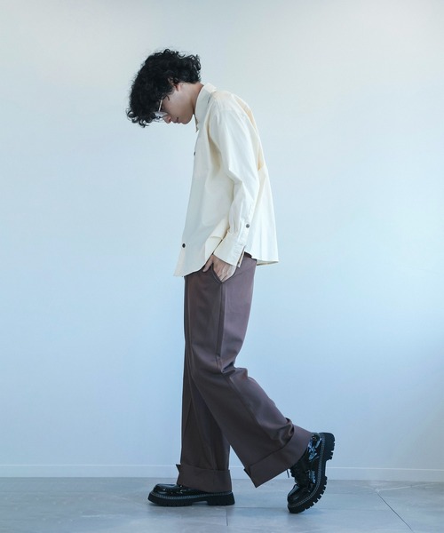 aimoha(アイモハ)の「aimoha menビッグシルエットバック刺繍シャツ(シャツ/ブラウス・メンズ・グレー/ブラック/ホワイト・M/L/XL)」の22枚目の写真