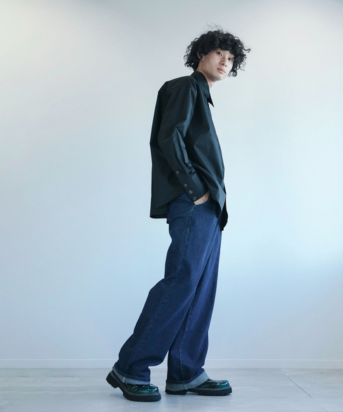 aimoha(アイモハ)の「aimoha menビッグシルエットバック刺繍シャツ(シャツ/ブラウス・メンズ・グレー/ブラック/ホワイト・M/L/XL)」の17枚目の写真