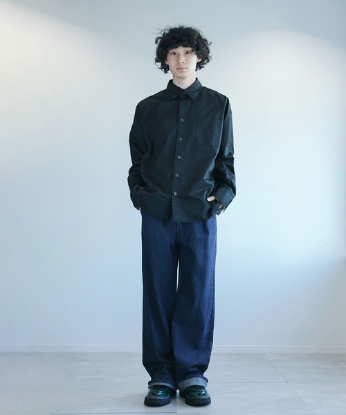 aimoha(アイモハ)の「aimoha menビッグシルエットバック刺繍シャツ(シャツ/ブラウス・メンズ・グレー/ブラック/ホワイト・M/L/XL)」の16枚目の写真