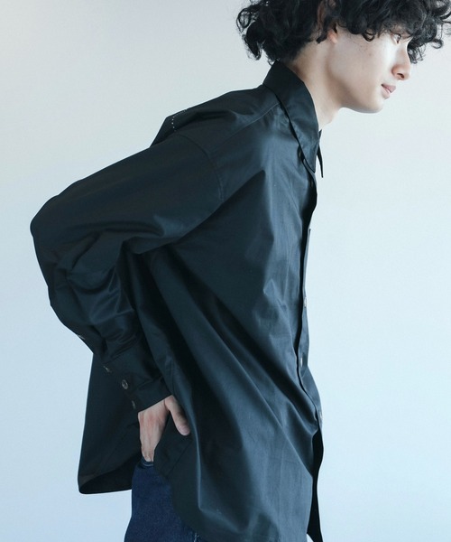 aimoha(アイモハ)の「aimoha menビッグシルエットバック刺繍シャツ(シャツ/ブラウス・メンズ・グレー/ブラック/ホワイト・M/L/XL)」の13枚目の写真