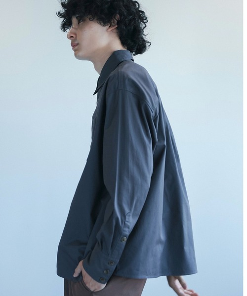 aimoha(アイモハ)の「aimoha menビッグシルエットバック刺繍シャツ(シャツ/ブラウス・メンズ・グレー/ブラック/ホワイト・M/L/XL)」の9枚目の写真