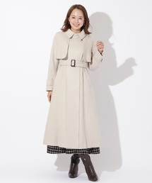 AND COUTURE（アンドクチュール）の「ペコラムビーバートレンチコート 