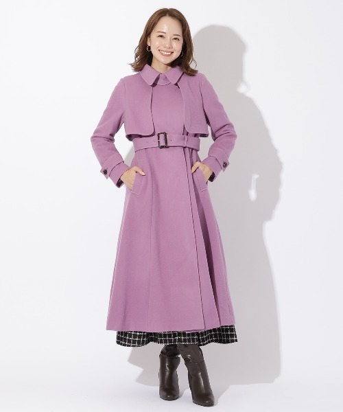 セール】ペコラムビーバートレンチコート（ステンカラーコート）｜AND