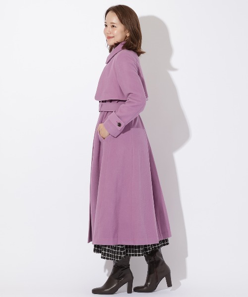 AND COUTURE（アンドクチュール）の「ペコラムビーバートレンチコート