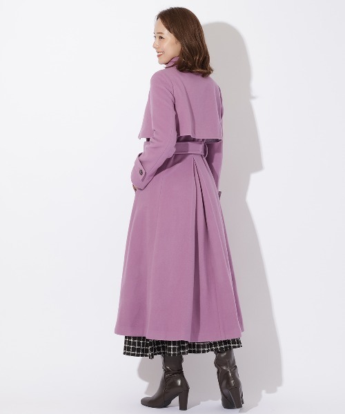 AND COUTURE（アンドクチュール）の「ペコラムビーバートレンチコート