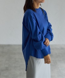 each | 裾ラウンドカットロングTシャツ(Tシャツ/カットソー)